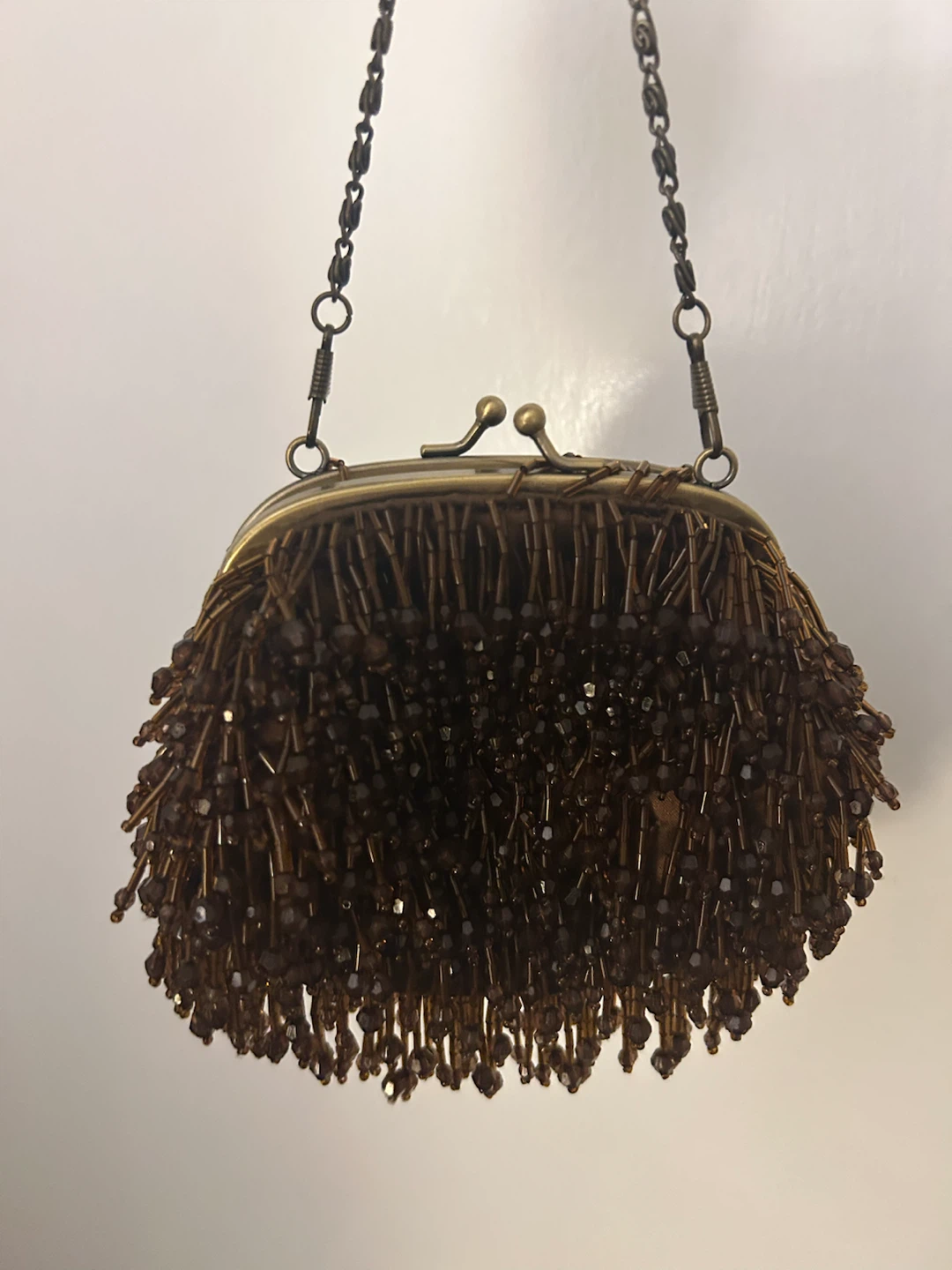 Vintage-Style Beaded Evening Bag