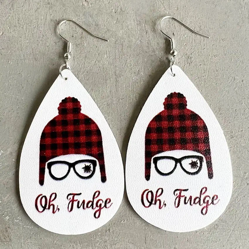 Brand New CHRISTMAS STORY Ralphie “Oh fudge” Earrings