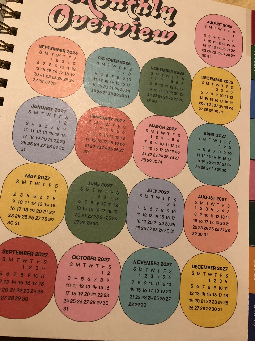 NEW Indigo 17-Month Planner 2026-2027 🏈 - photo 2