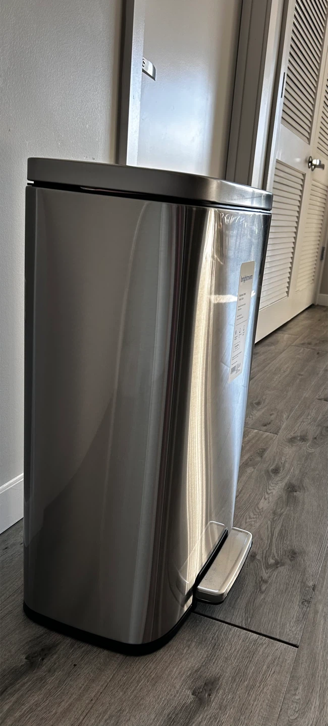 Brightroom 11.8 Gallon Stainless Steel Trash Can - photo 2