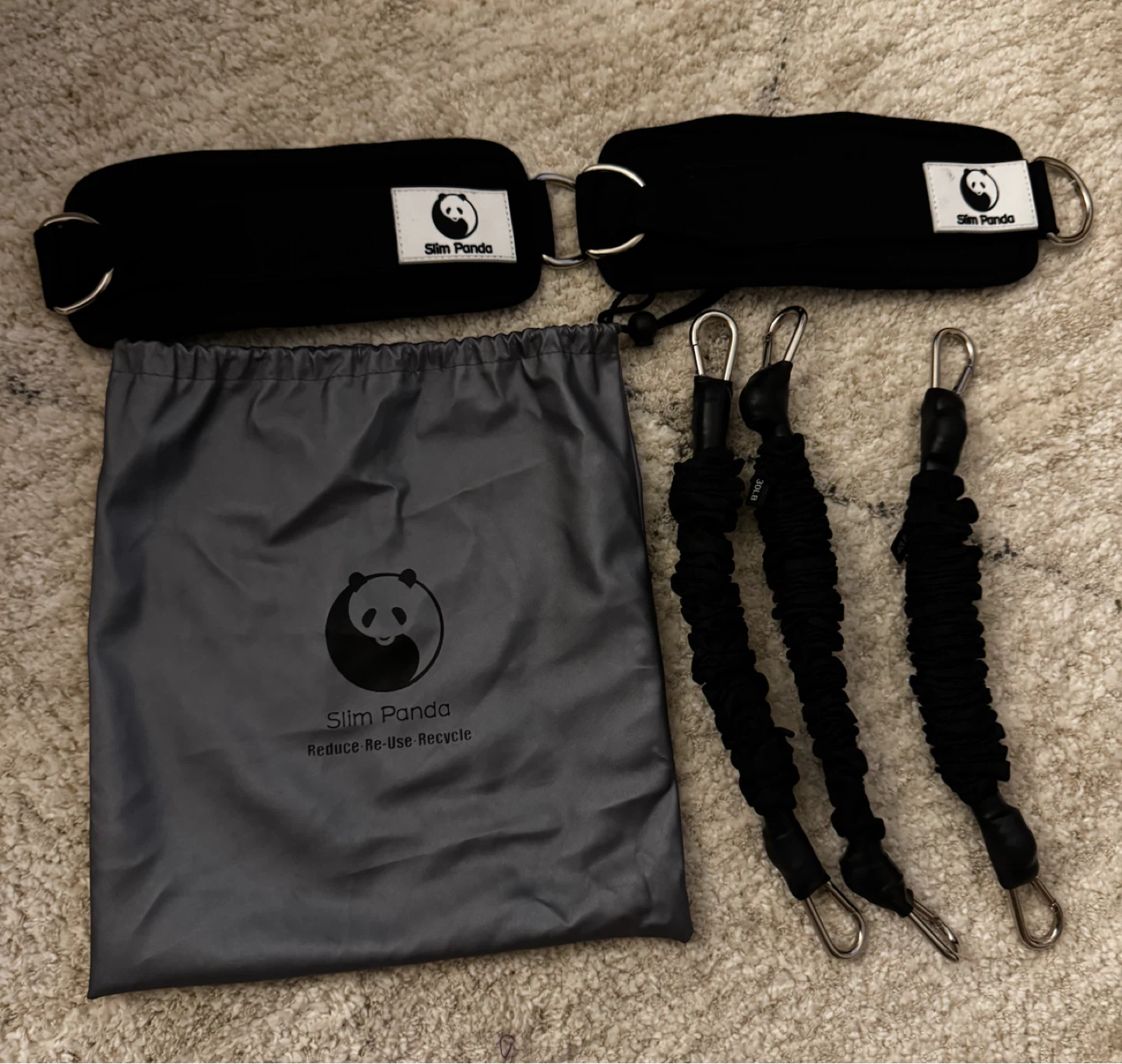Slim Panda Ankle Resistance Band Set