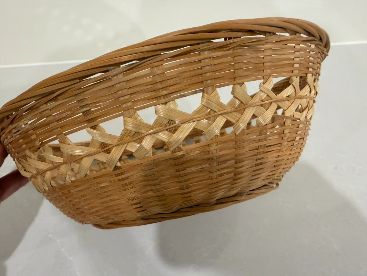 🏈Woven Wicker Serving Basket - photo 4