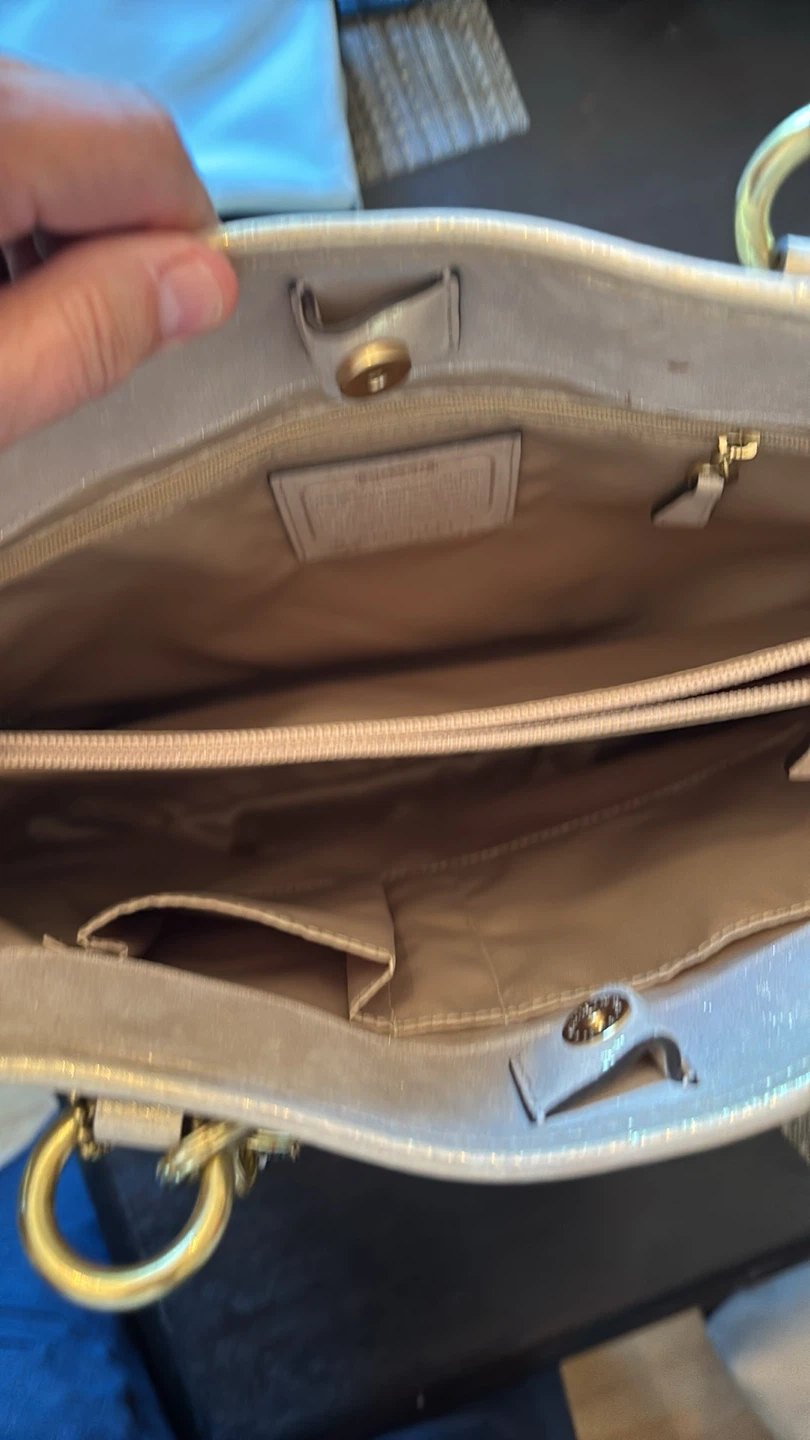 Coach Metallic Leather Tote Bag - photo 2