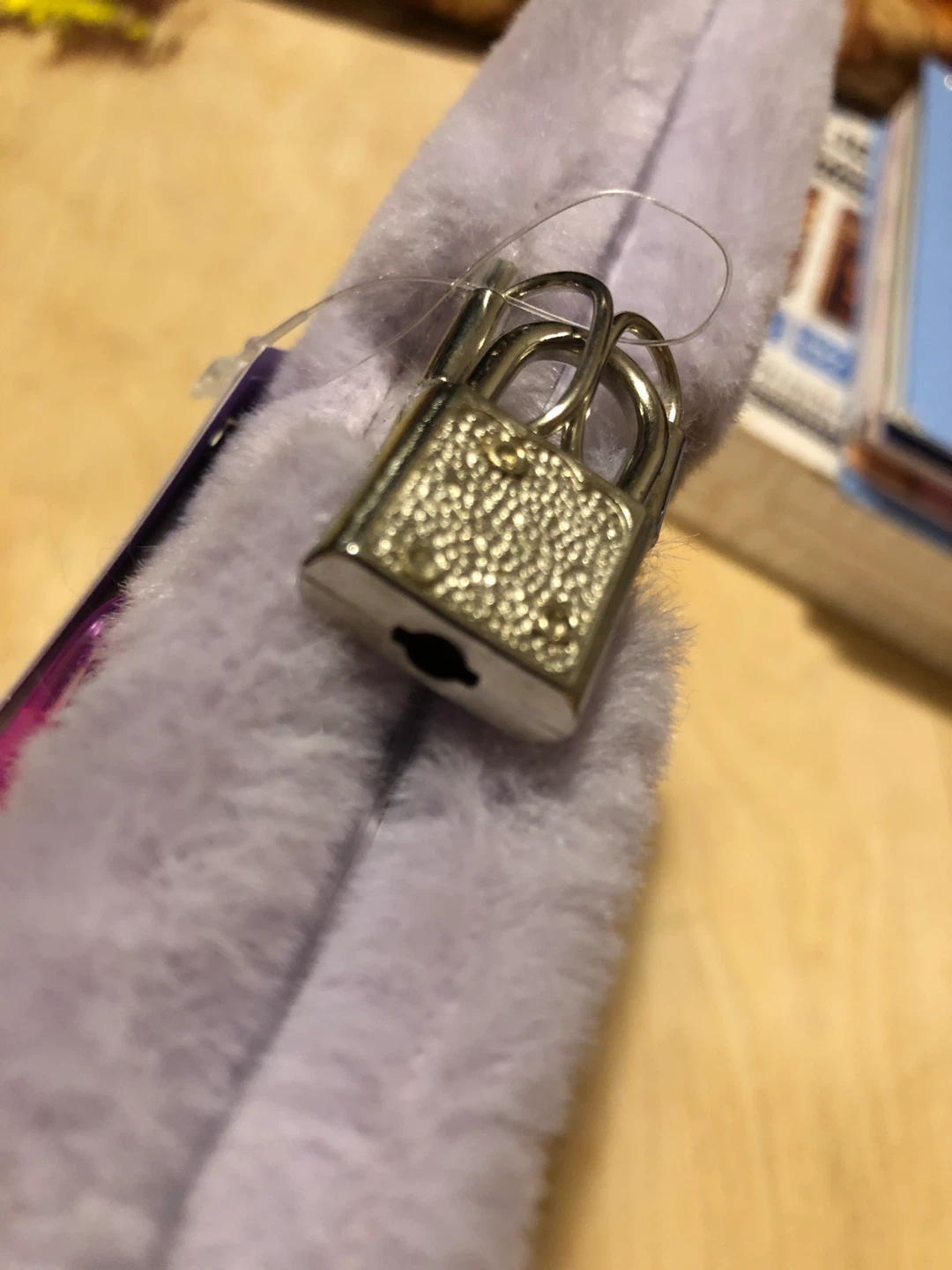 Indigo Furry Cat Lock Journal 🏈 with pen - photo 3