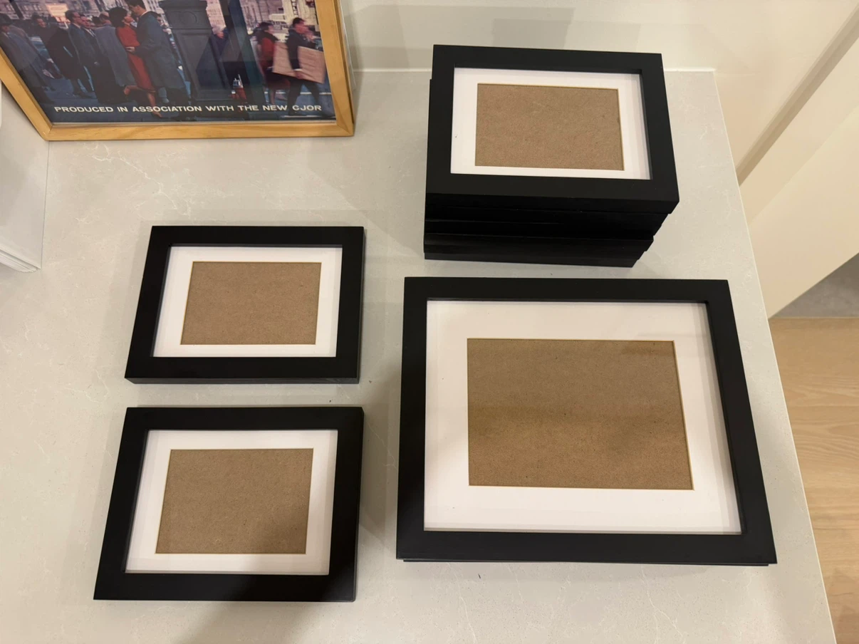 🏈Set of 11 Black Photo Frames