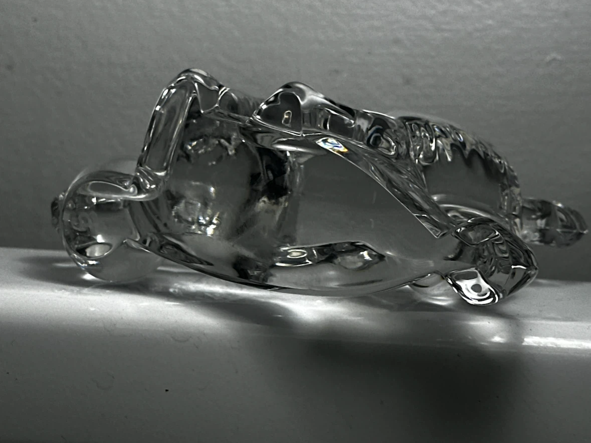 Bohemian crystal dog figurine - photo 5