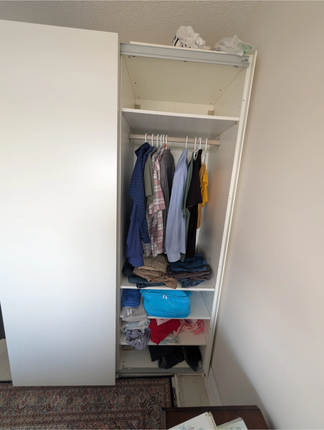 White IKEA PAX Wardrobe - photo 2