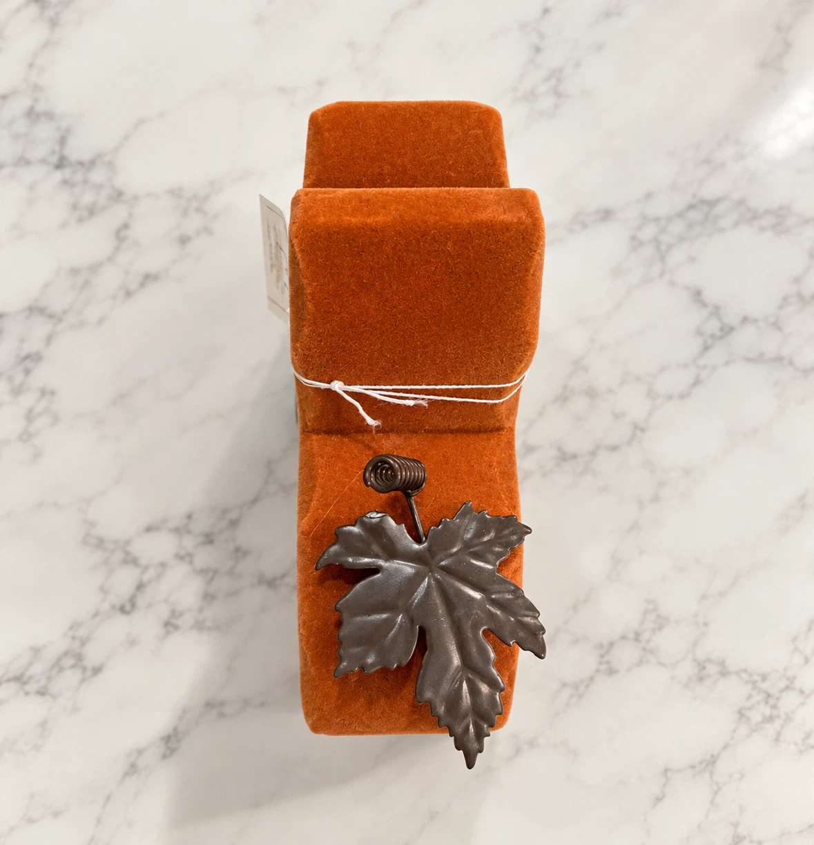 Hobby Lobby Burnt Orange Velvet Pumpkin Fall Decor – Brand New - photo 2