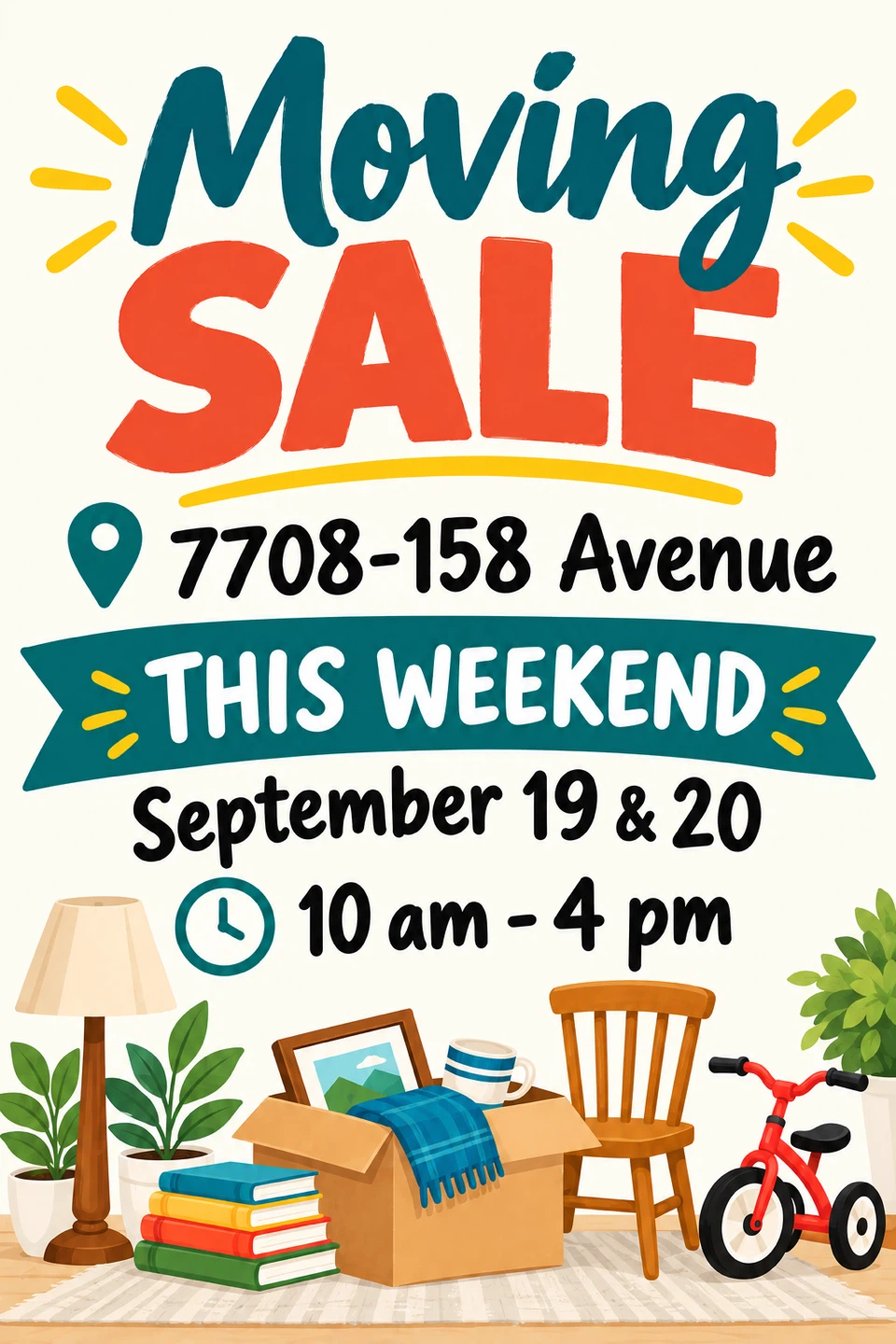Moving Garage Sale