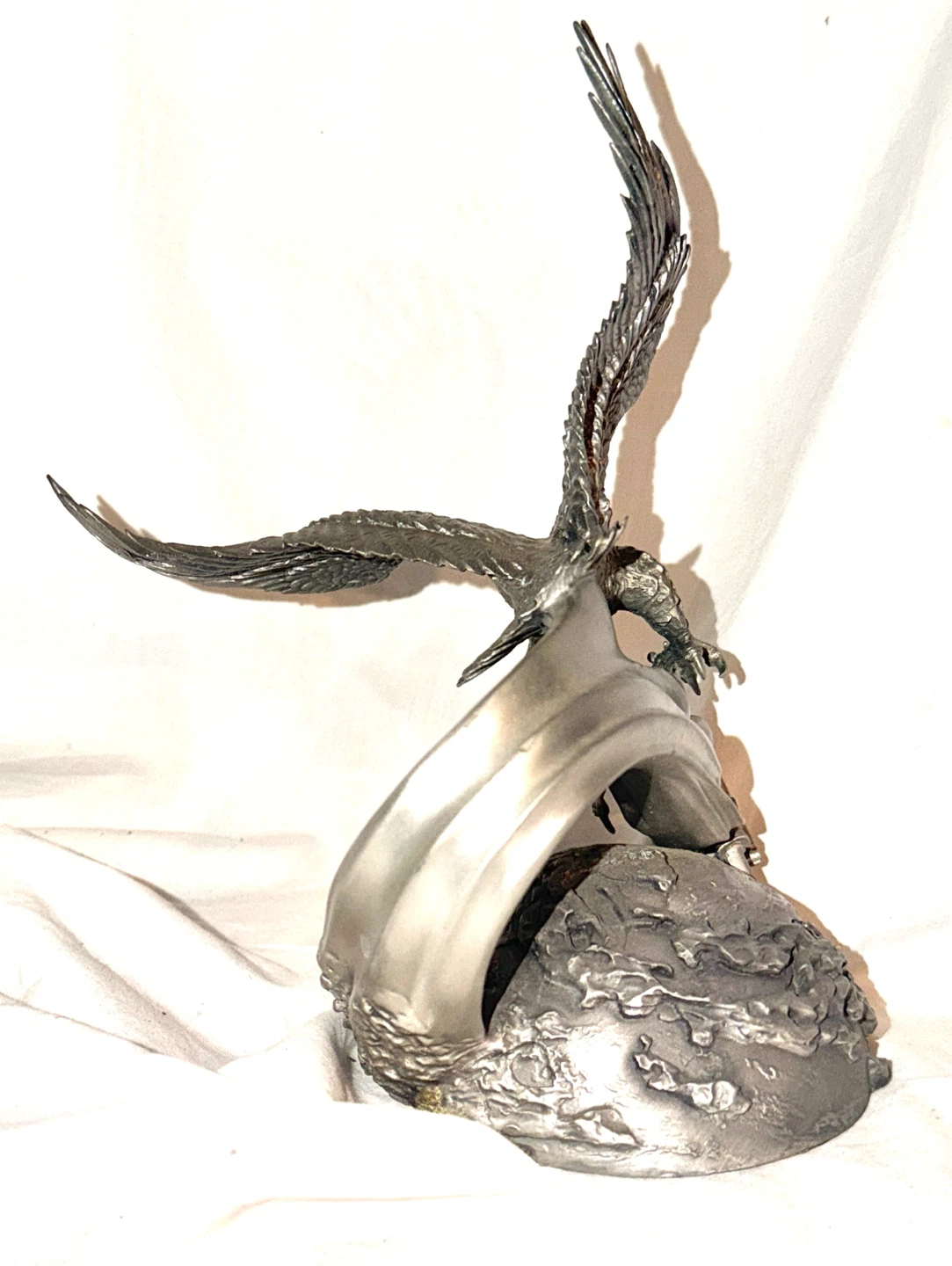 Harley-Davidson Pewter Eagle Motorcycle Sculpture - photo 4