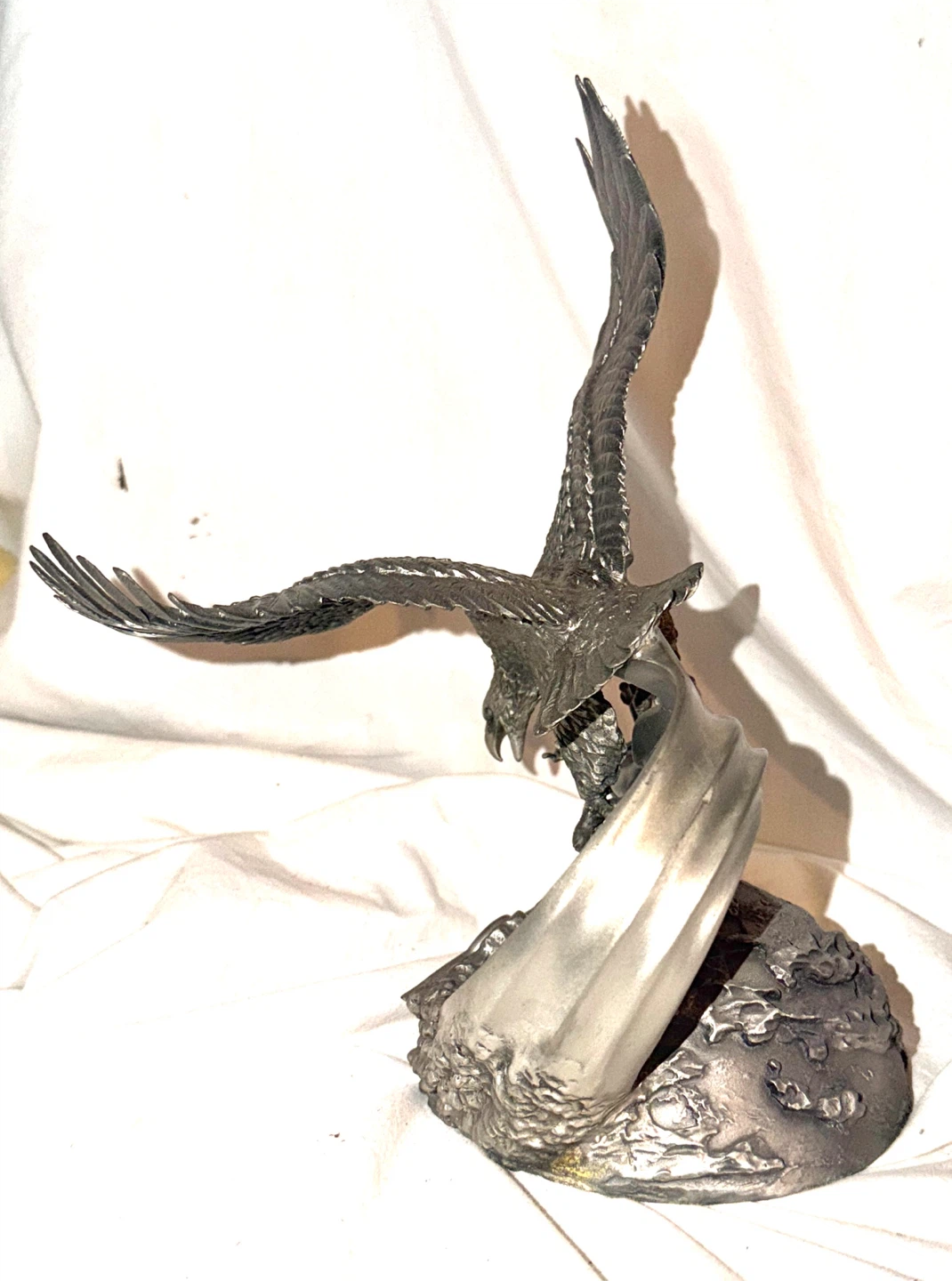 Harley-Davidson Pewter Eagle Motorcycle Sculpture - photo 5