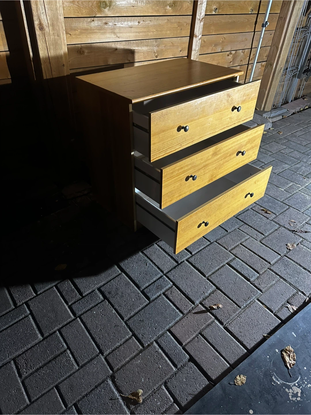 Three-Drawer Wooden Dresser - photo 2
