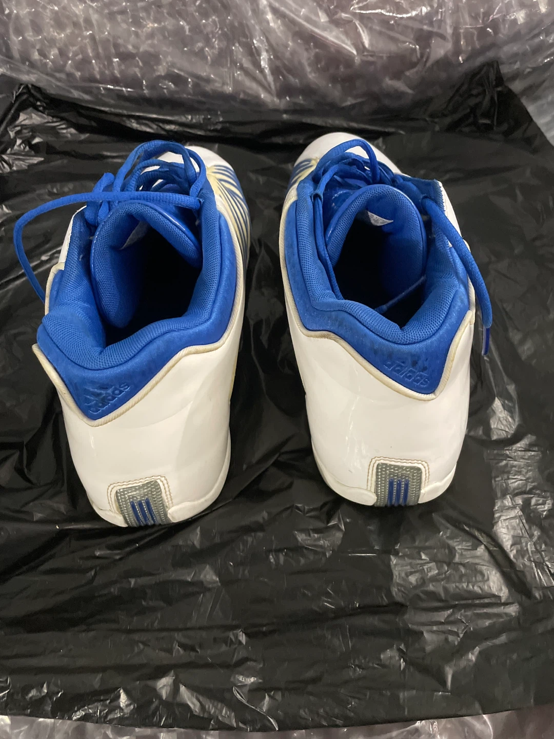 Adidas T-Mac 3 Basketball Shoes Blue and White - photo 5