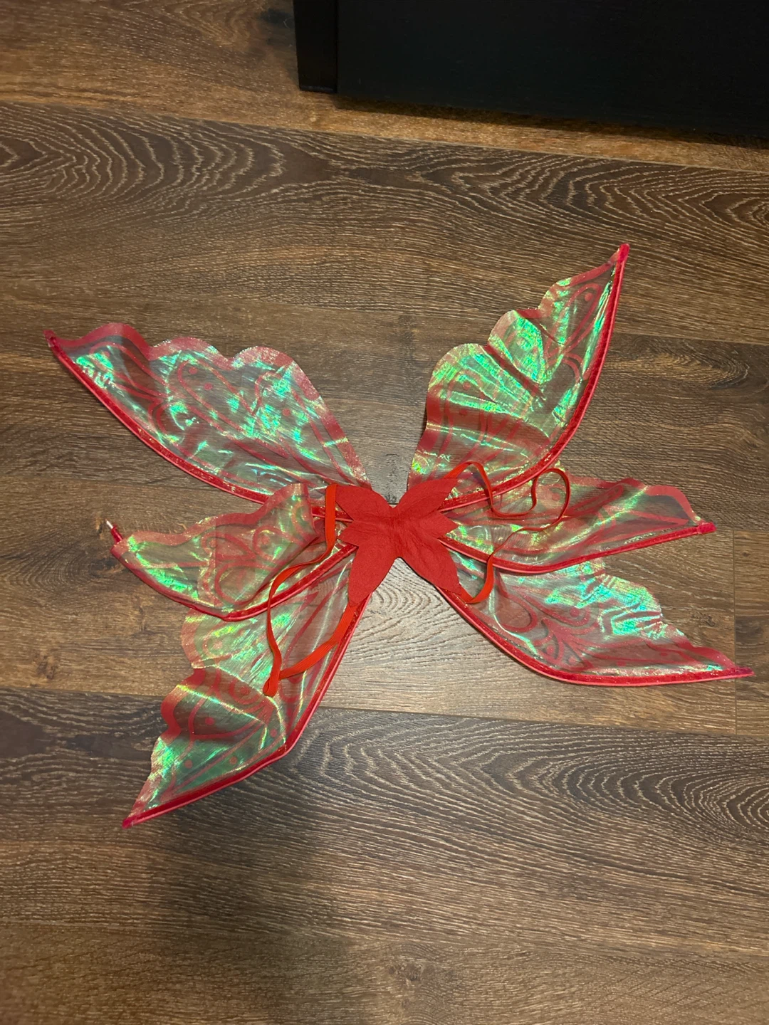 Halloween Red Glitter Fairy Wings - photo 2