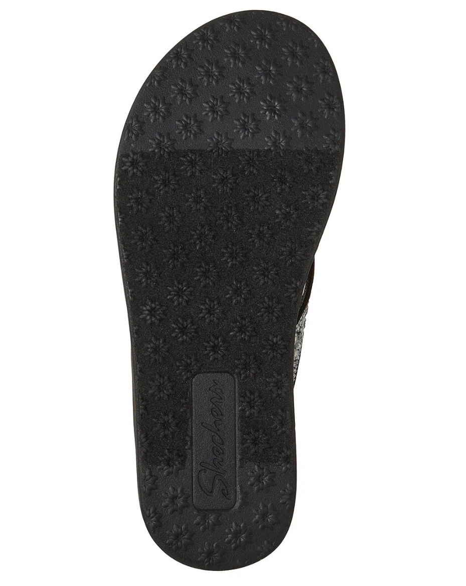 Skechers Luxe Foam Sandals Black Size 7 - photo 3