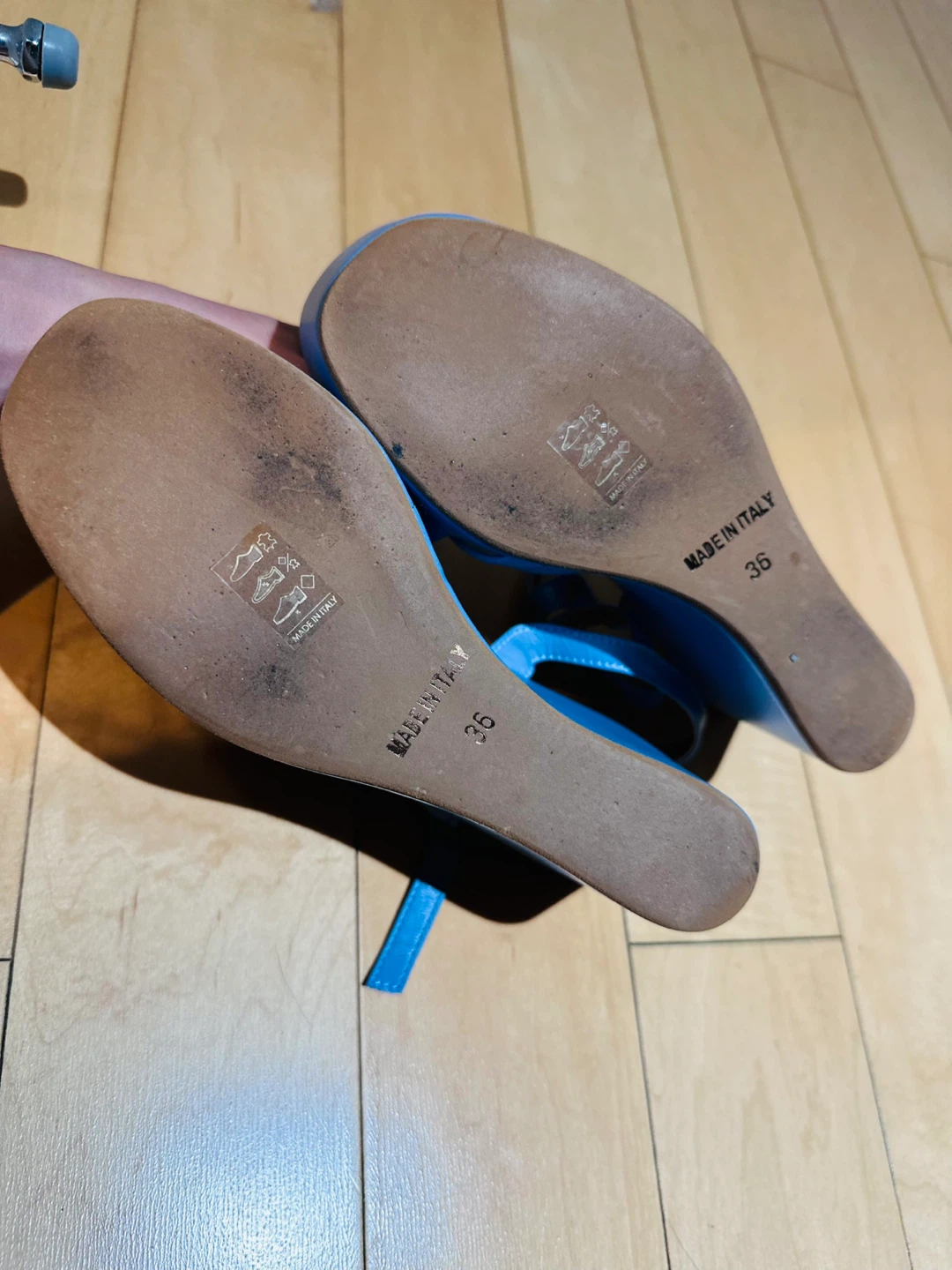 Blue Wedge Sandals - Size 36🏈 - photo 3