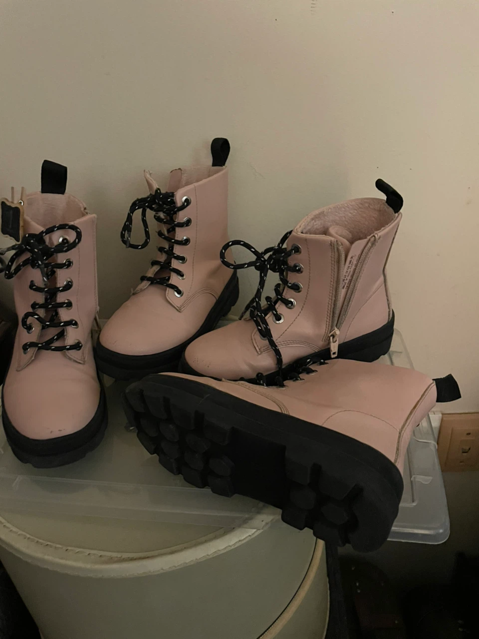 2 pair girls boots size 12 and 1 - photo 2