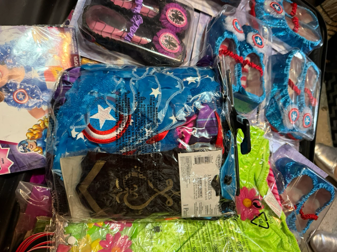 A full bag of 80 pcs of Halloween costumes