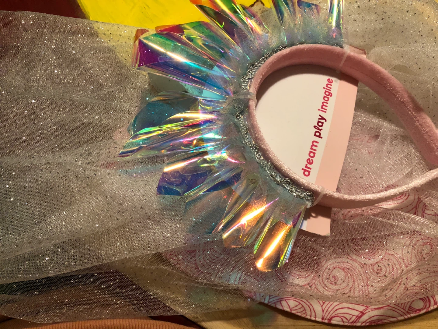 Dream Play Imagine Headband with sparkly detachable veil 🏈