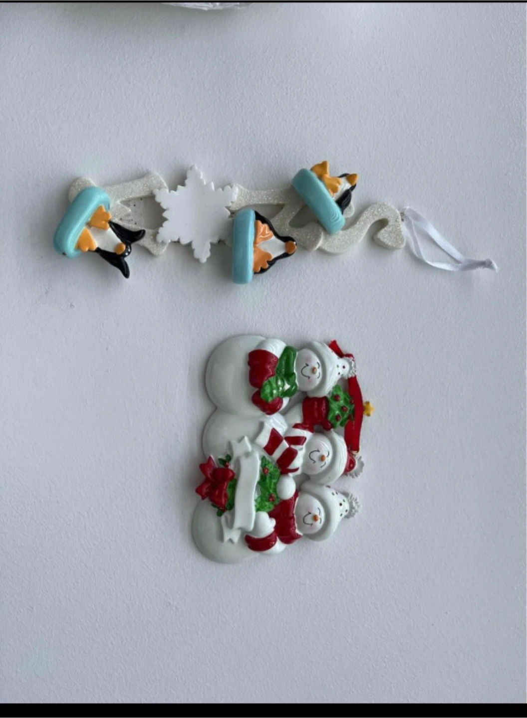 Set of 2 Christmas Ornaments 🏈