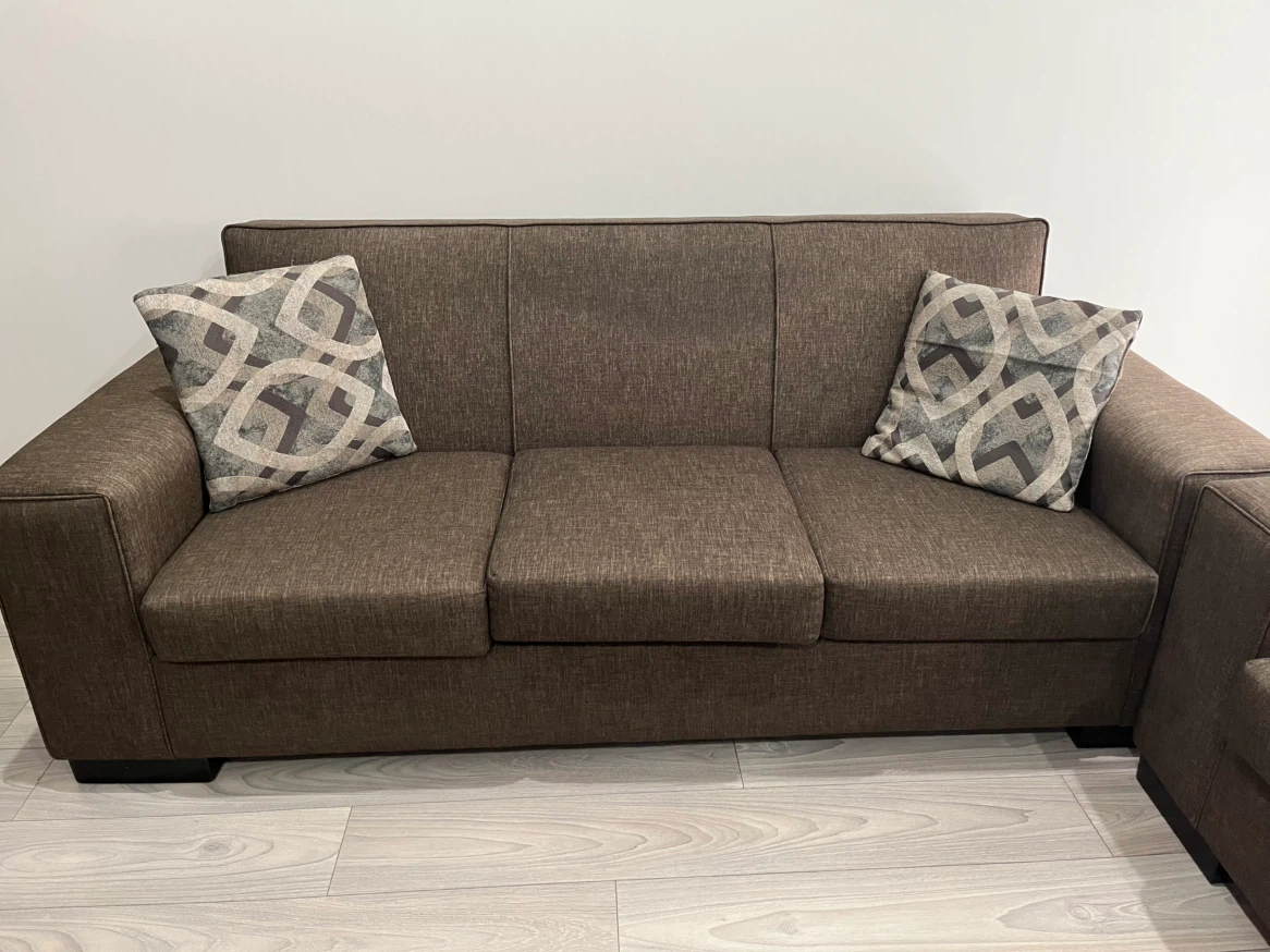 Three-Seater Brown Sofa 🏈