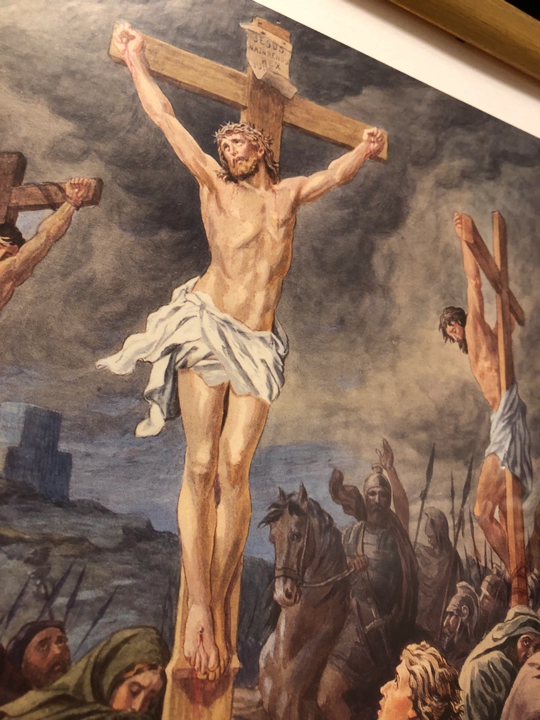 “The Crucifixion” Framed Catholic Religious Art Print 🏈 - photo 2