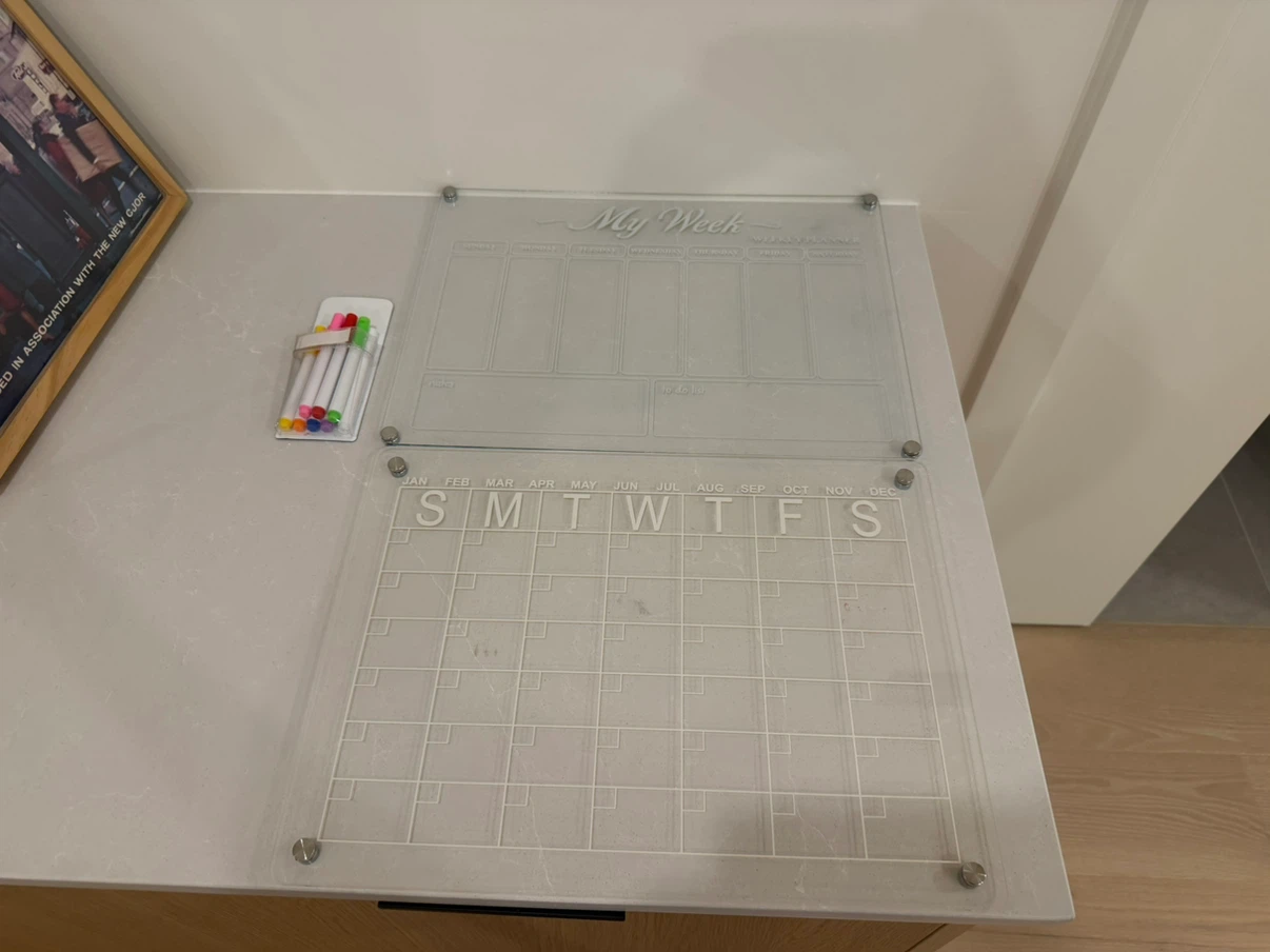 🏈Fridge Magnetic Clear Acrylic Calendar Set - photo 2