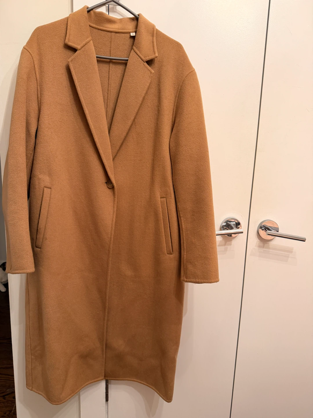 UNIQLO Camel Wool-Blend Coat Size L