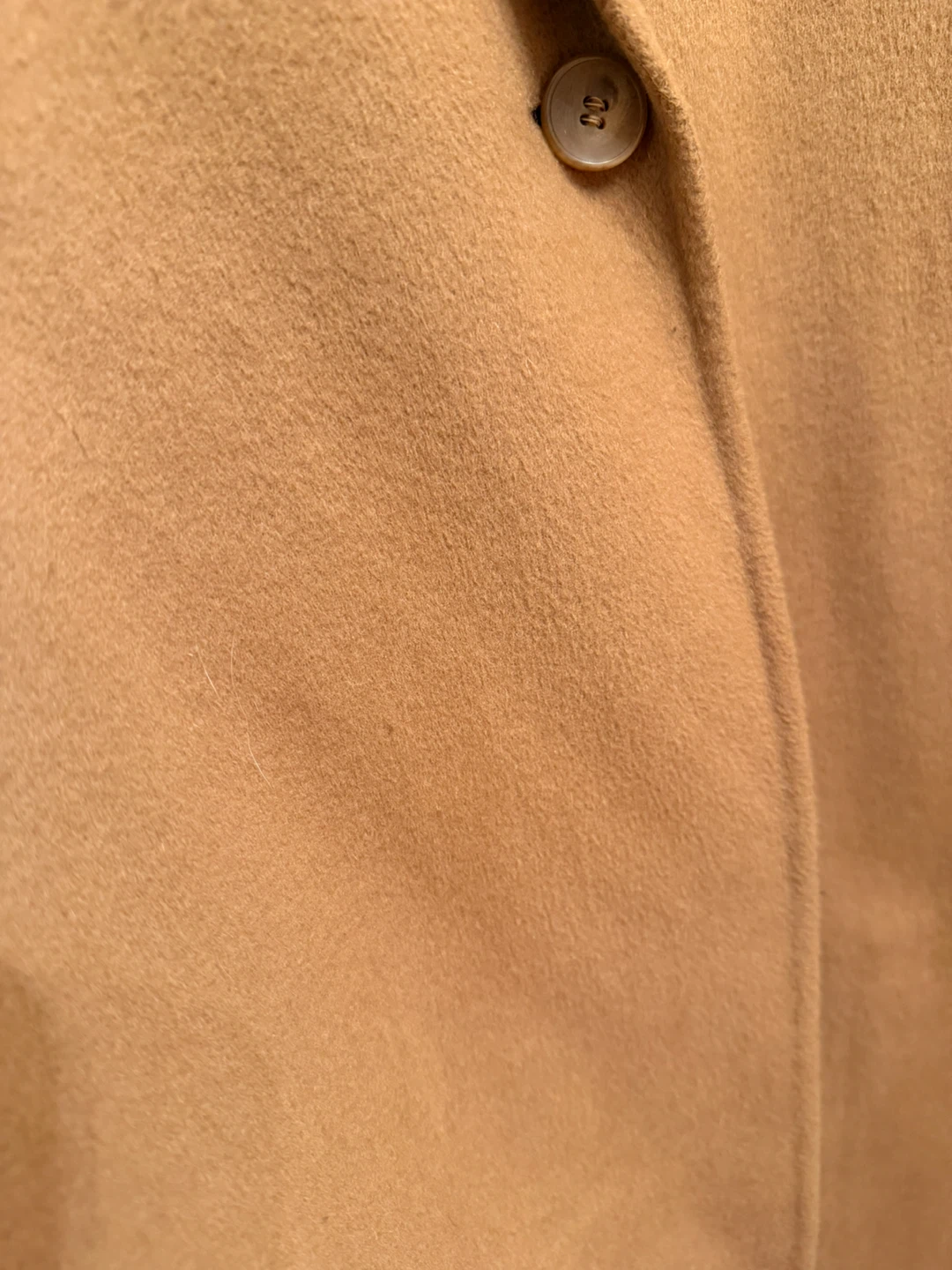 UNIQLO Camel Wool-Blend Coat Size L - photo 3