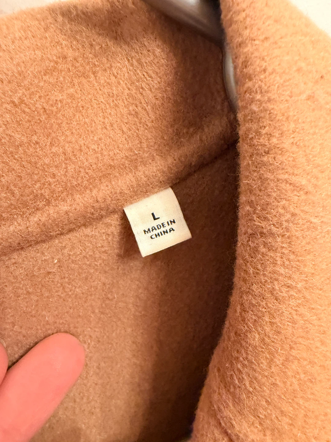 UNIQLO Camel Wool-Blend Coat Size L - photo 5