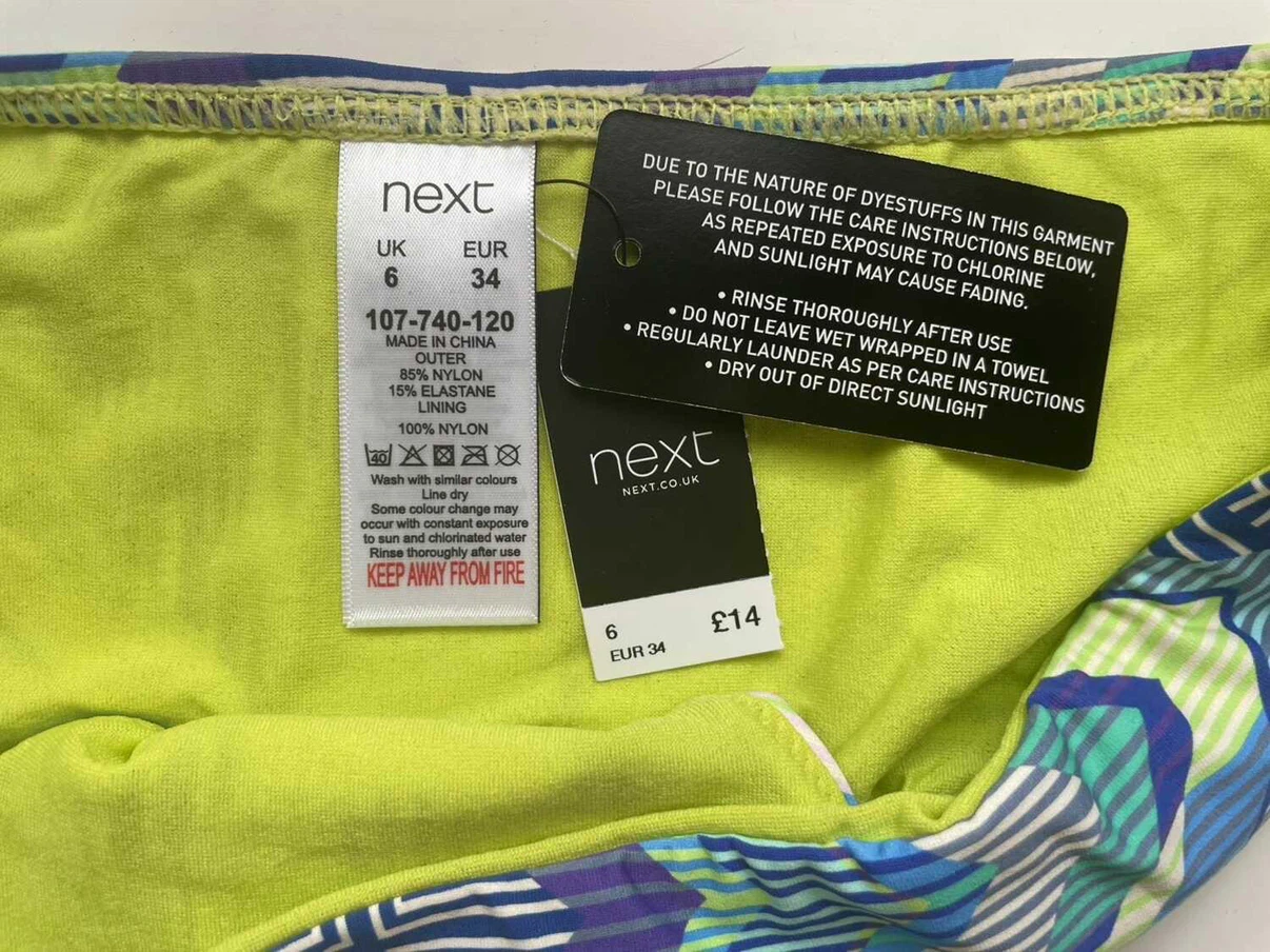 🏈Next Patterned Bikini Bottoms - Size 6 - photo 3