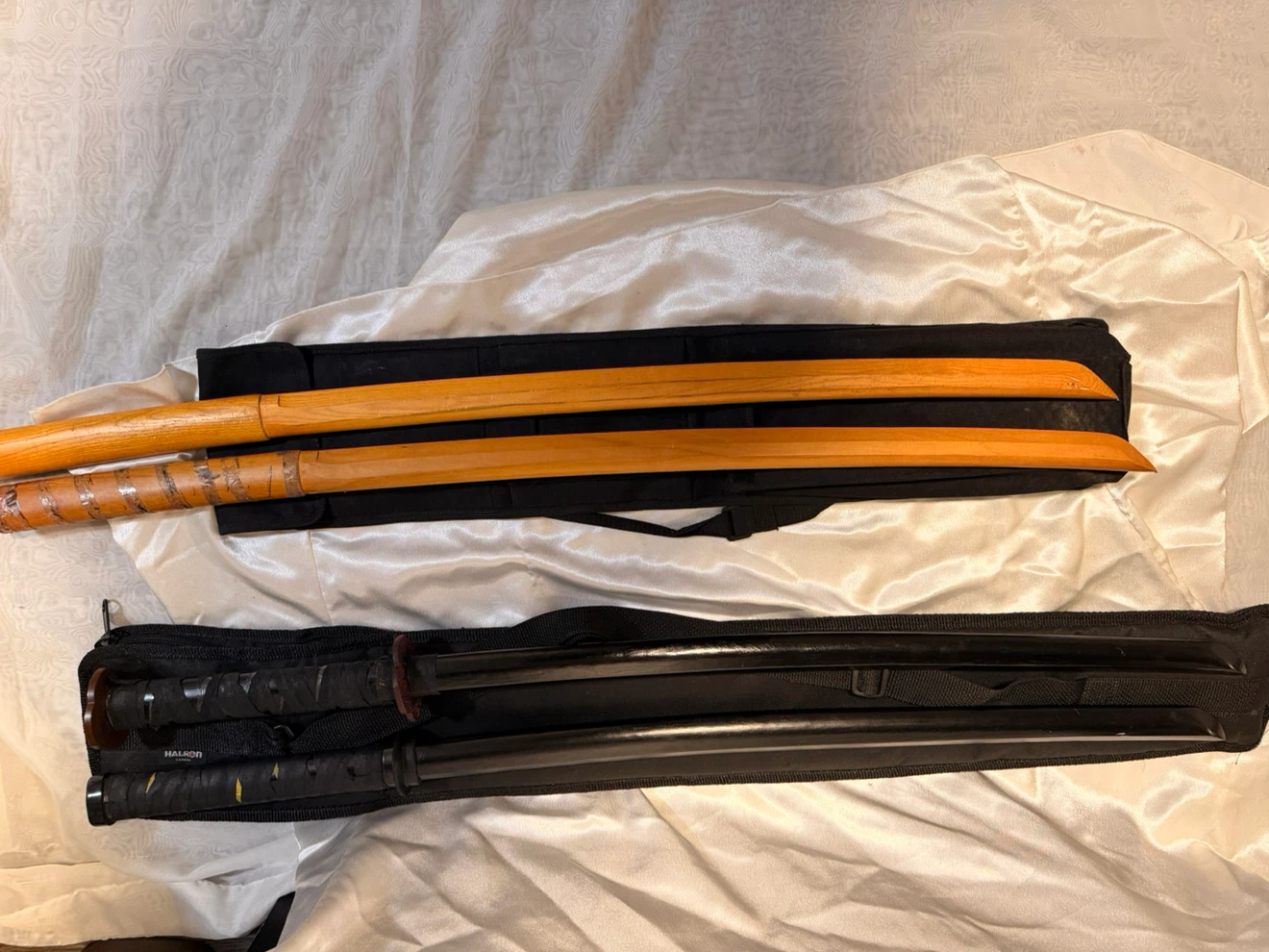 Set of Two Wooden Bokken Swords - photo 2