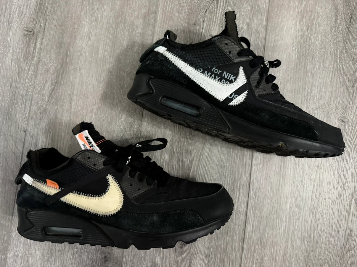 Nike x Off-White Air Max 90 Black US 9.5 - photo 3