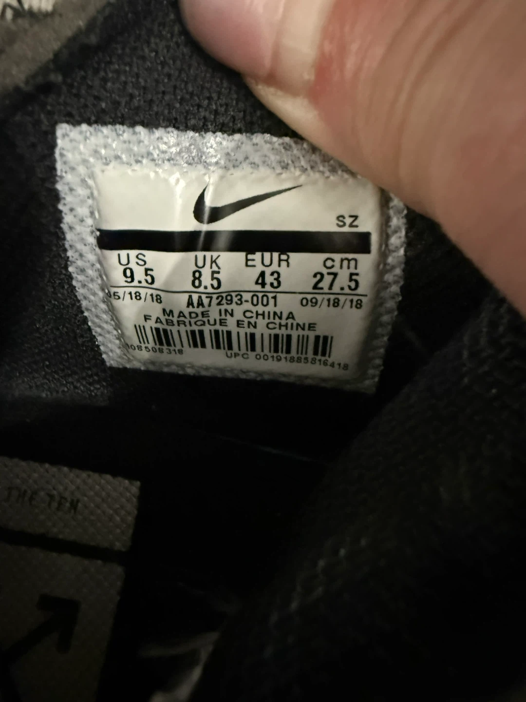 Nike x Off-White Air Max 90 Black US 9.5 - photo 5