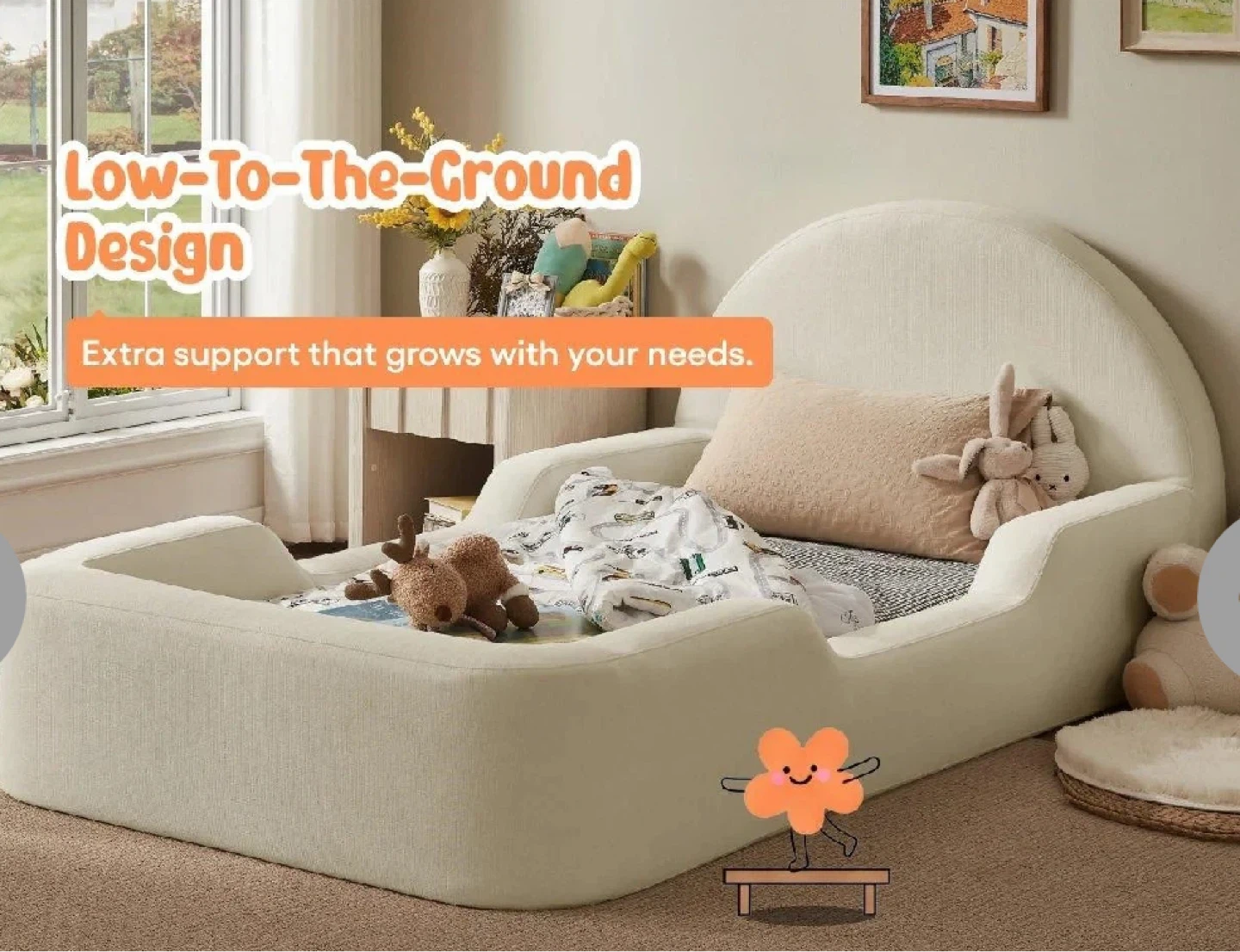 Little Lifely Twin Size Transition Bed - Marshmallow - photo 2