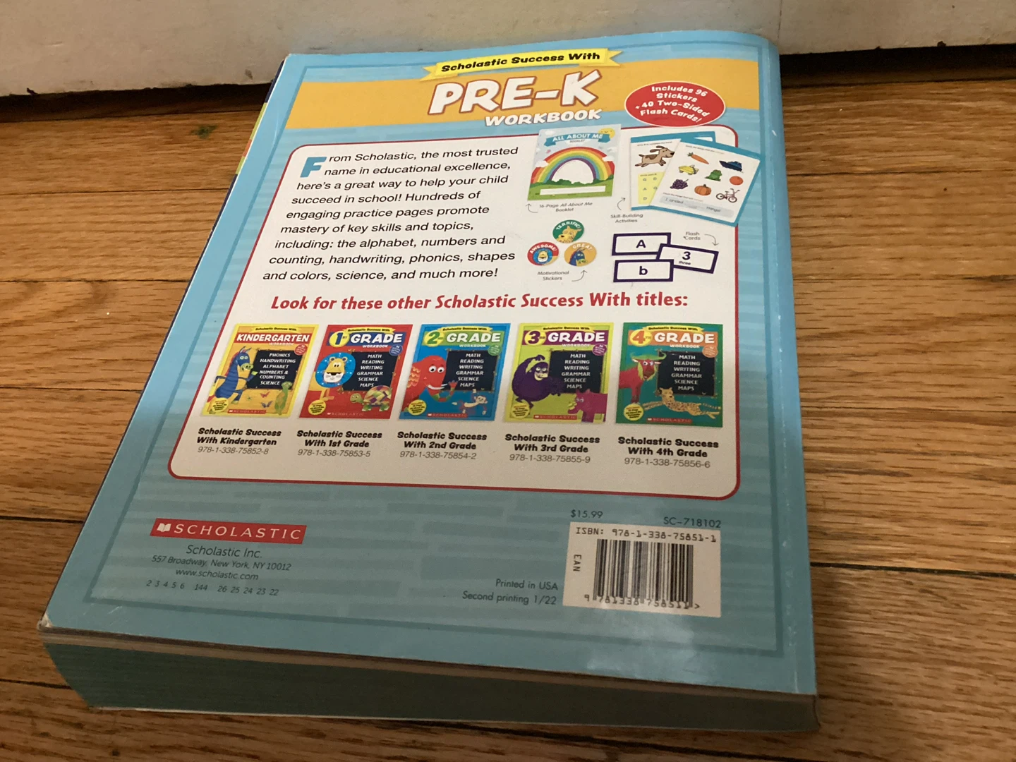 🏈 Scholastic Success With Pre-K Workbook - photo 2
