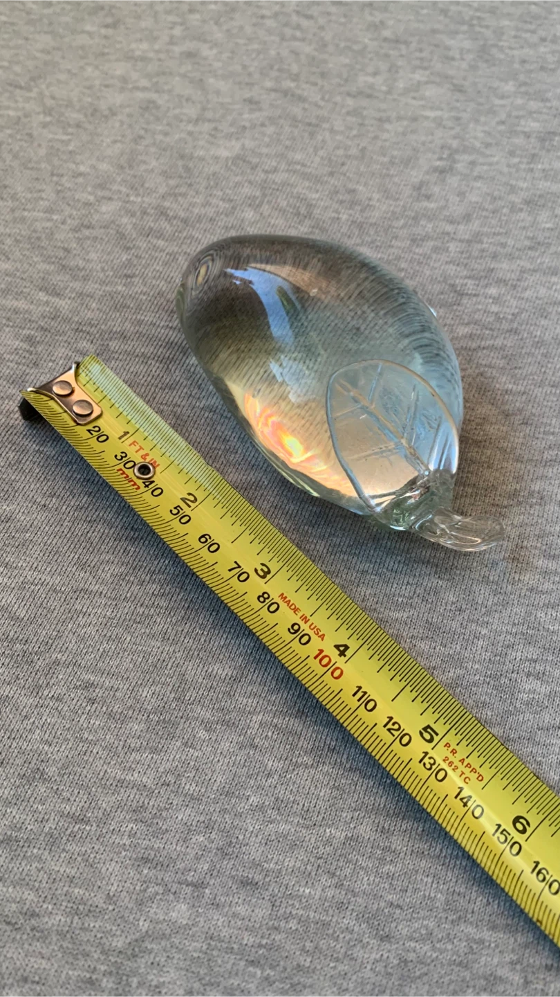 Decorative Glass Fruit Figurine / Paperweight 🏈 - photo 2