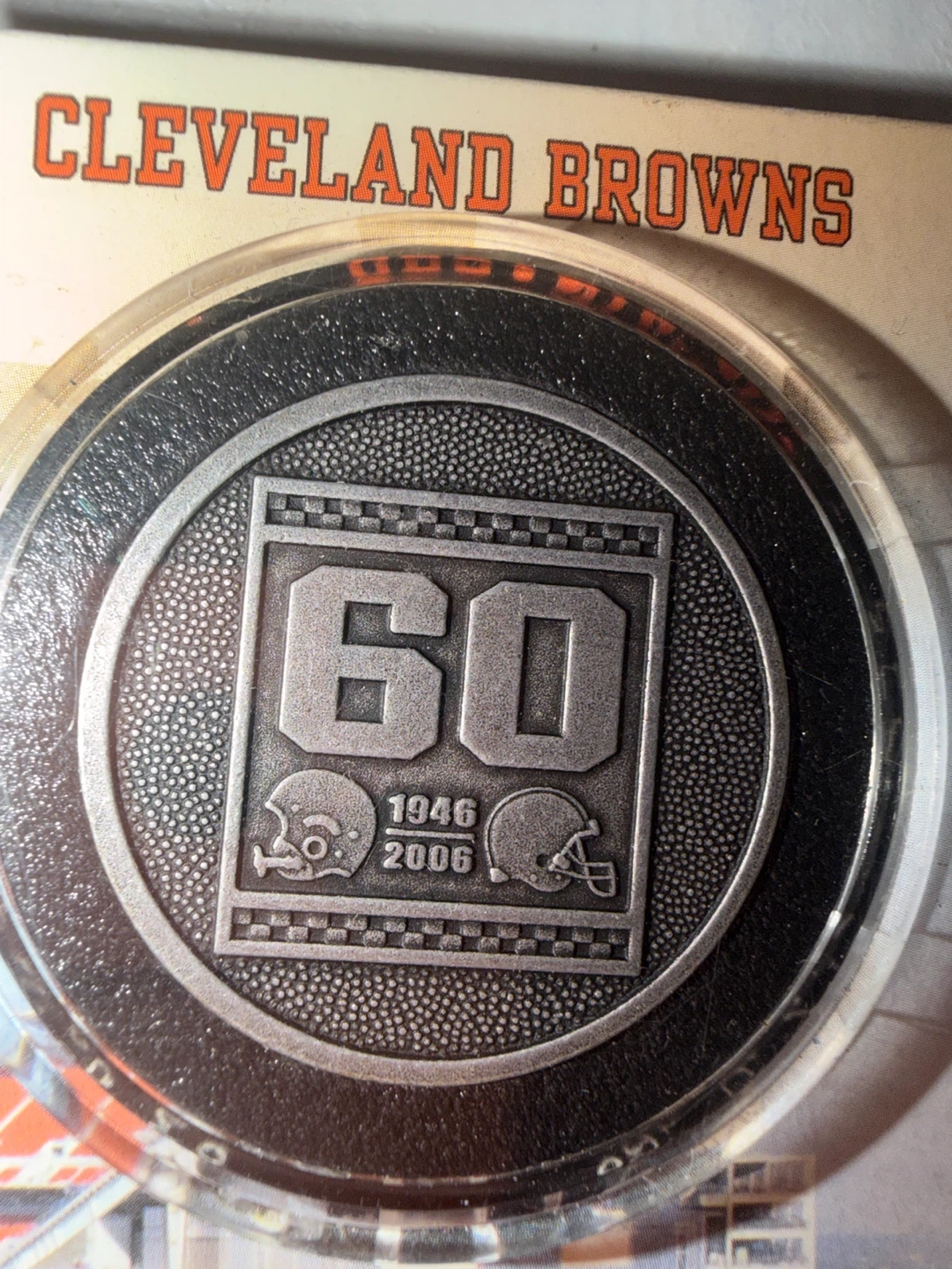 🏈Cleveland Browns 60th Anniversary Paul Warfield Coin - photo 4