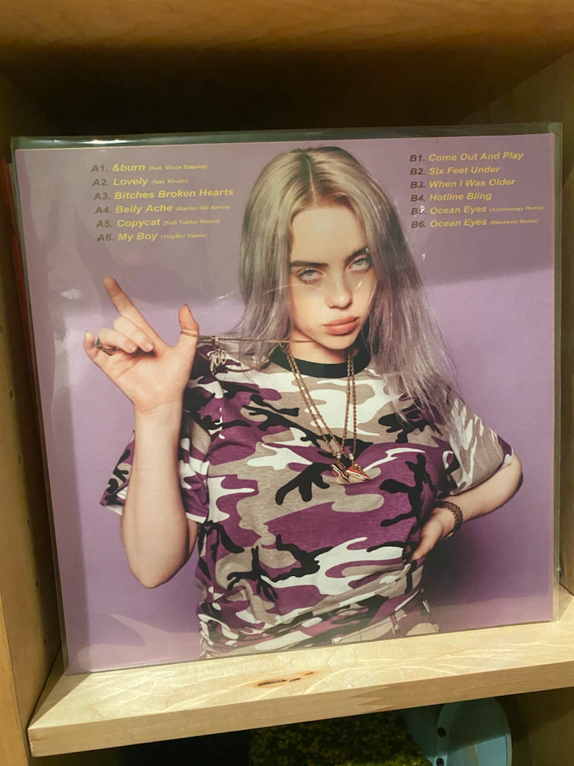 Billie Eilish - Singles, Rarities & Remixes Vinyl Record 🏈 - photo 2