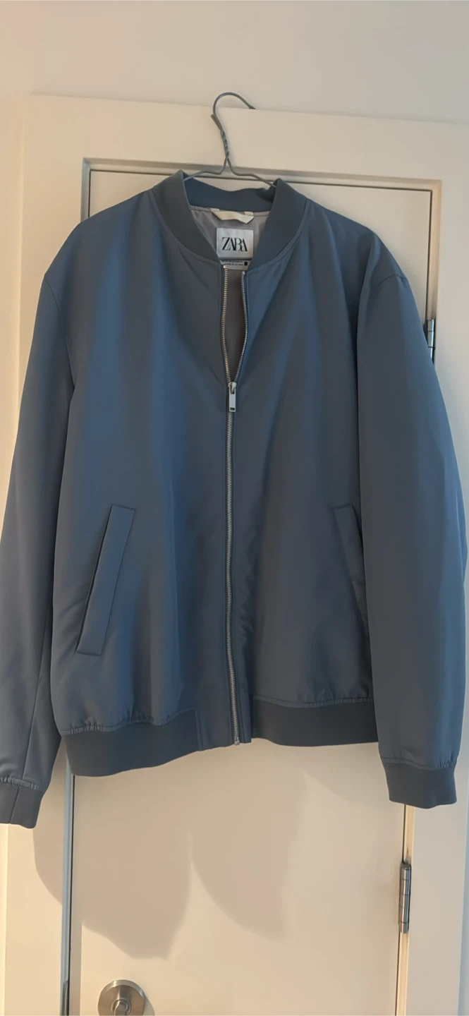 Zara Bomber Jacket - Blue - Size XL