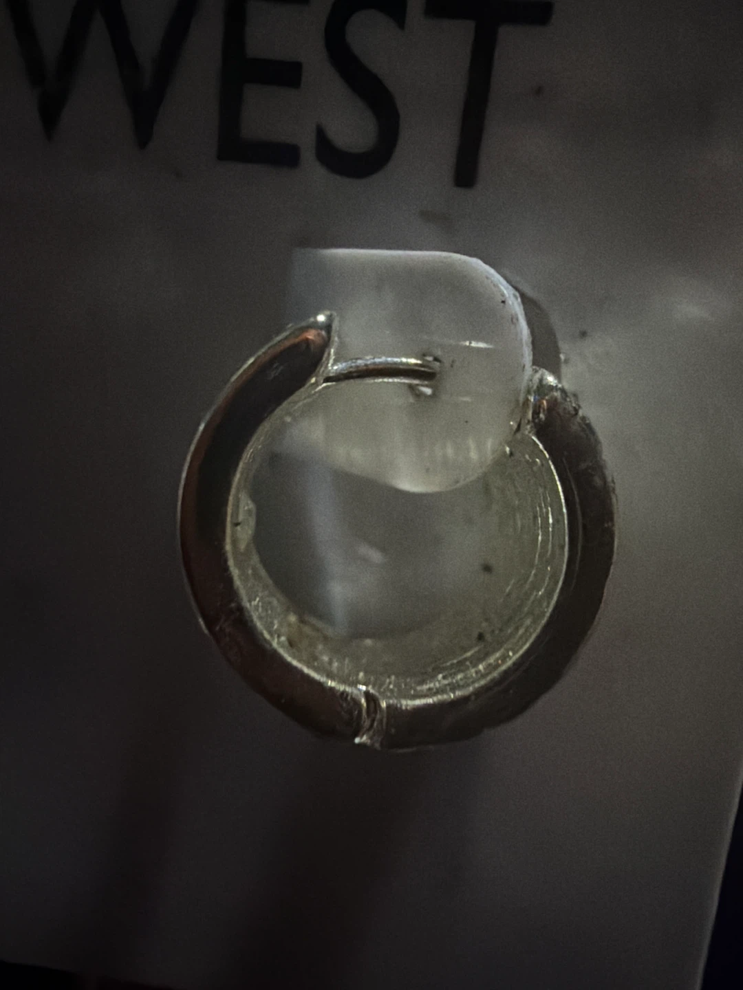 🏈Nine West Silver Tone Hoop Earrings - photo 3