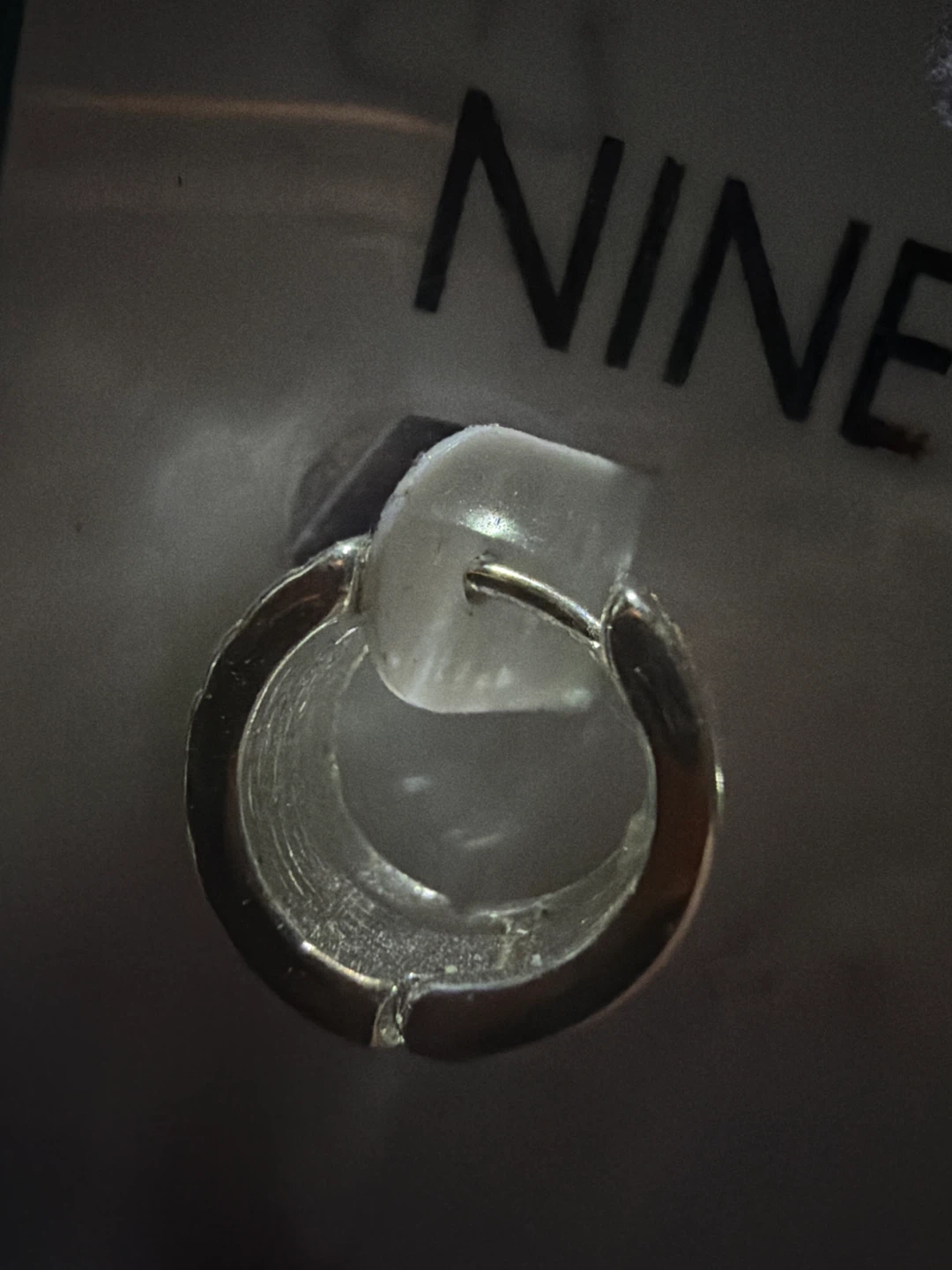 🏈Nine West Silver Tone Hoop Earrings - photo 4