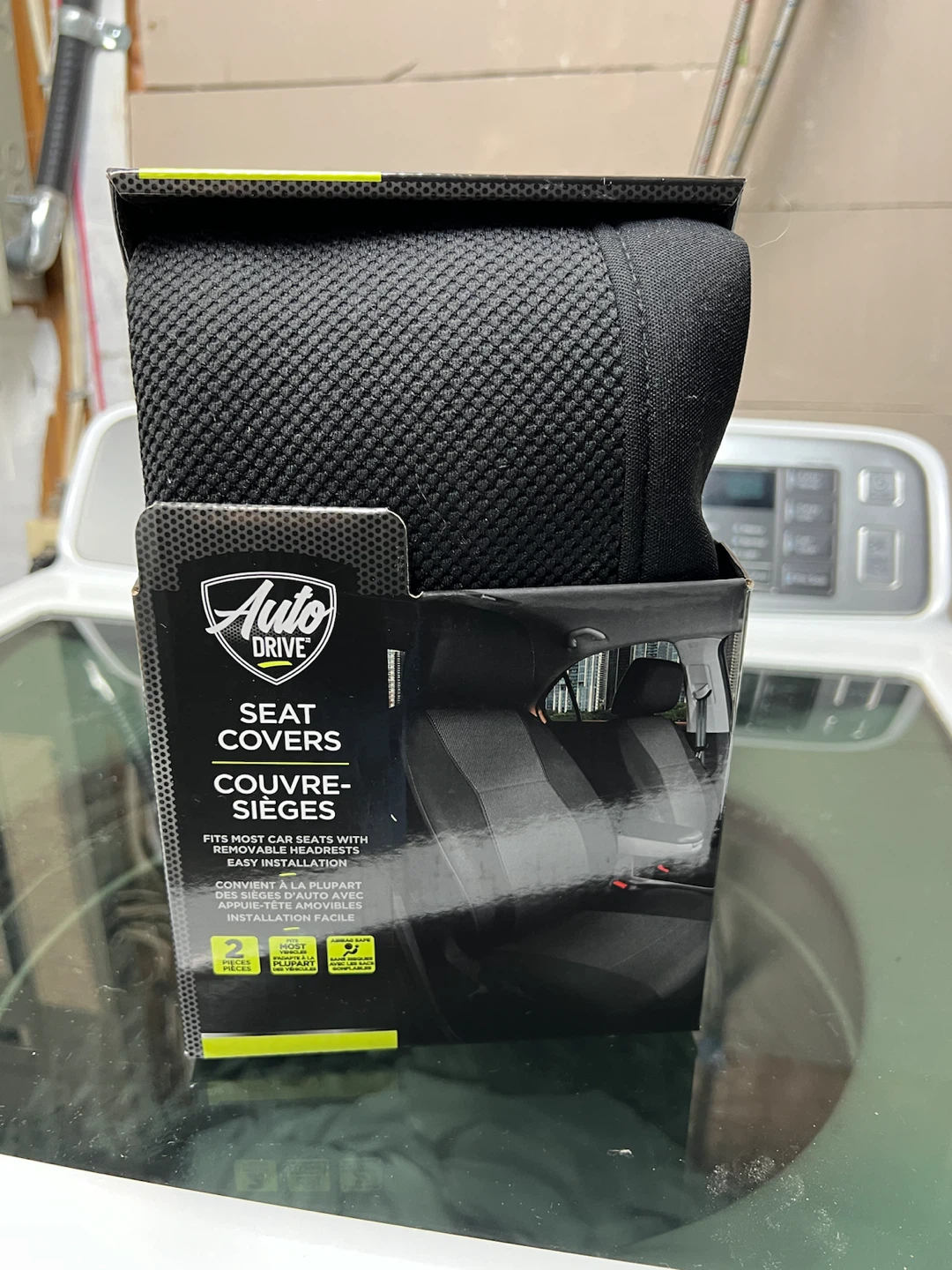 🏈 Auto Drive Universal Seat Covers - Black