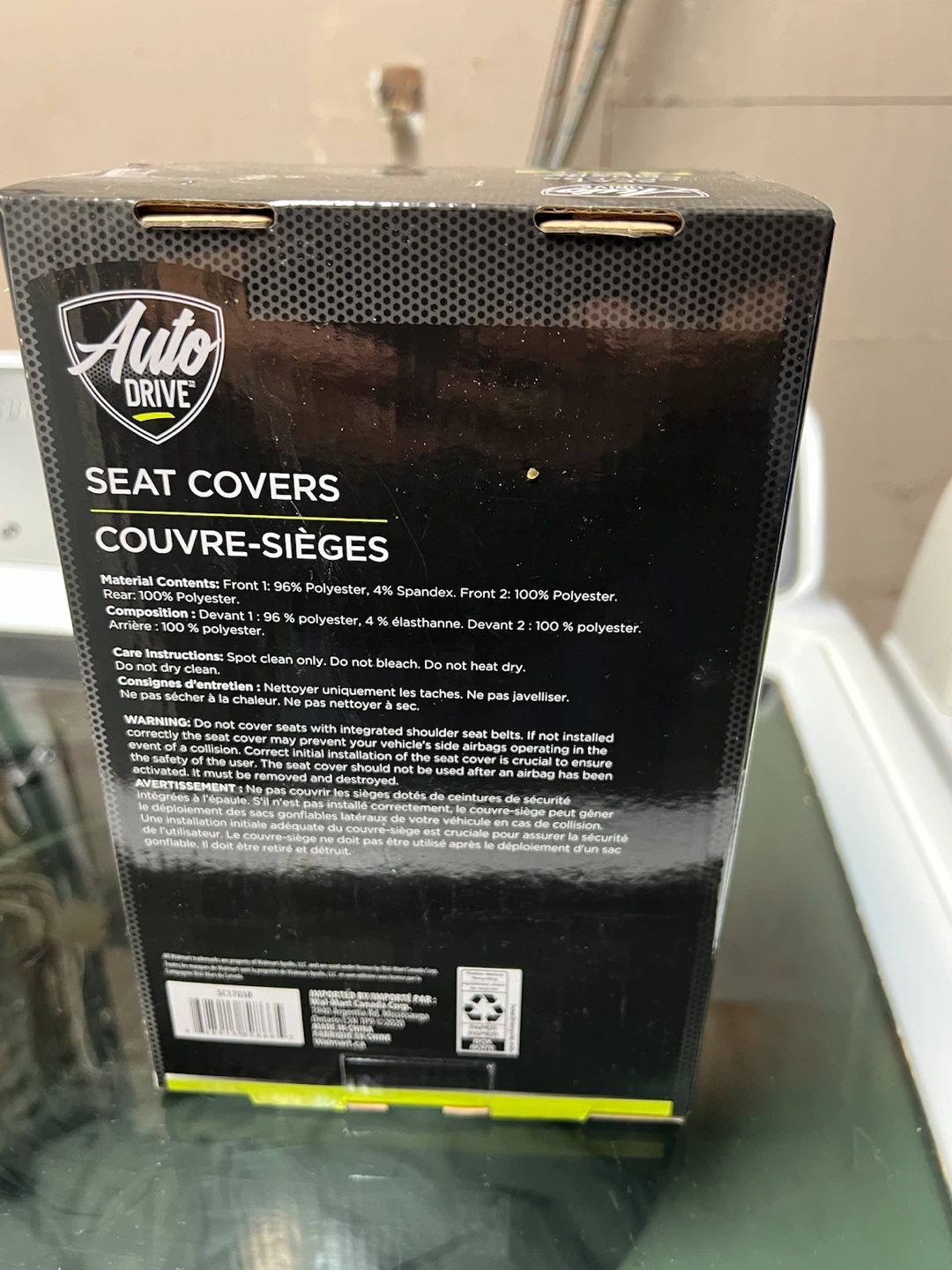 🏈 Auto Drive Universal Seat Covers - Black - photo 3