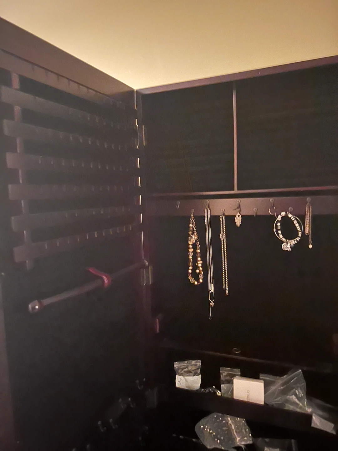 Black Standing Jewellery Armoire Mirror - photo 2