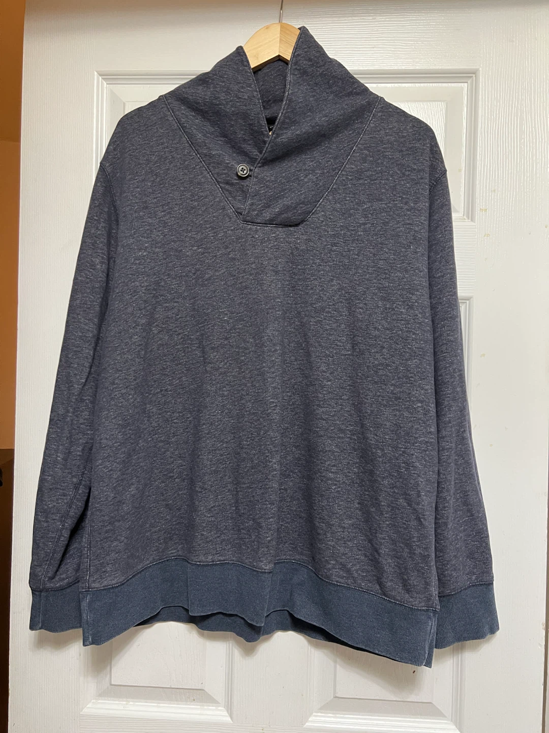 🏈 Dark Grey Button Neck Hoodie