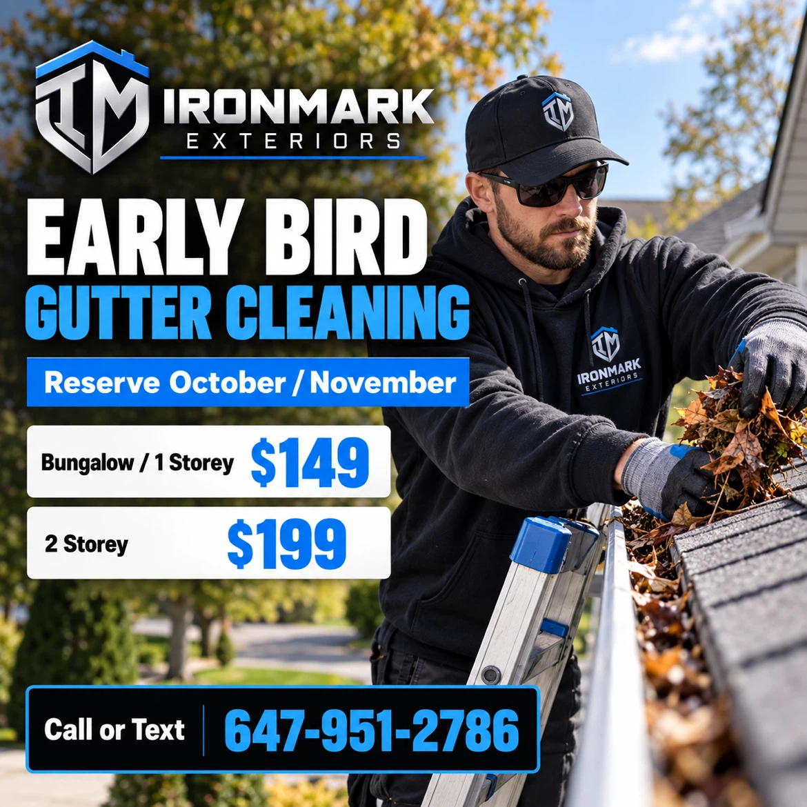 Ironmark Exteriors Gutter Cleaning Service