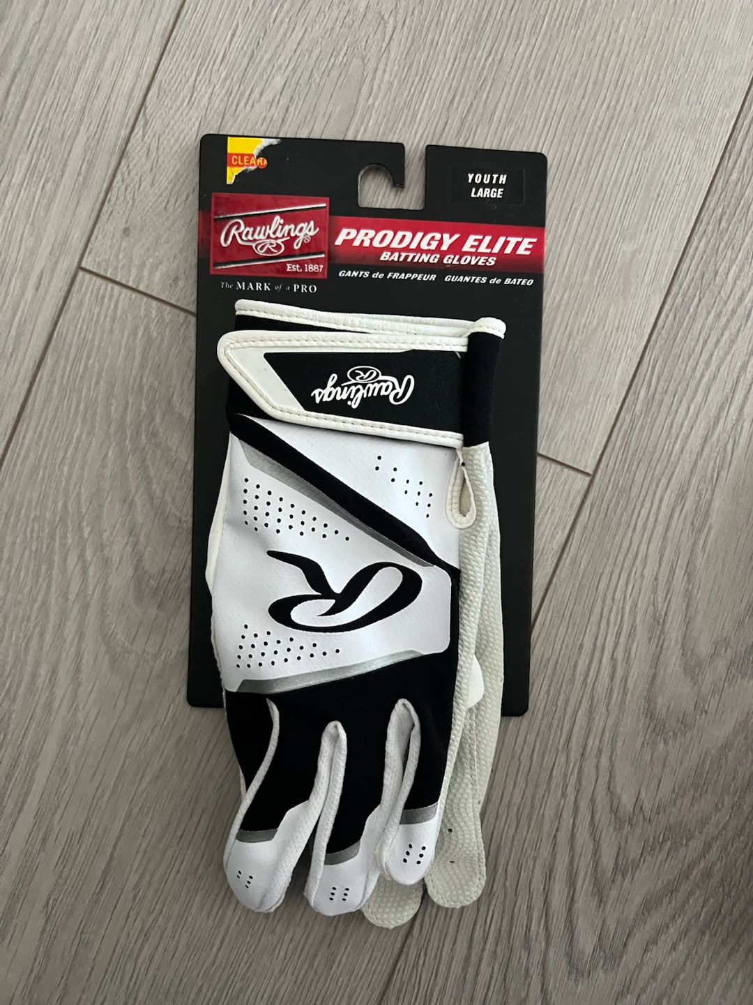 Rawlings Prodigy Elite Youth Large Batting Gloves