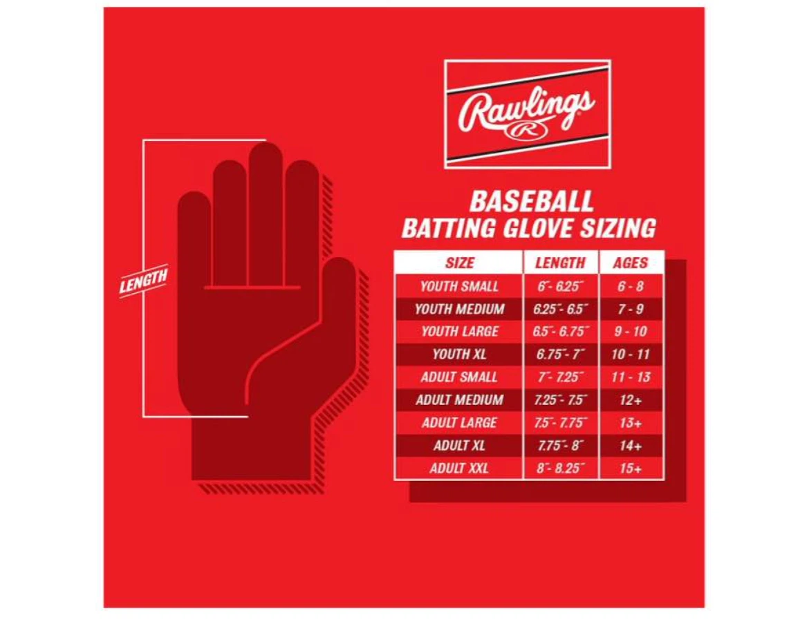 Rawlings Prodigy Elite Youth Large Batting Gloves - photo 3