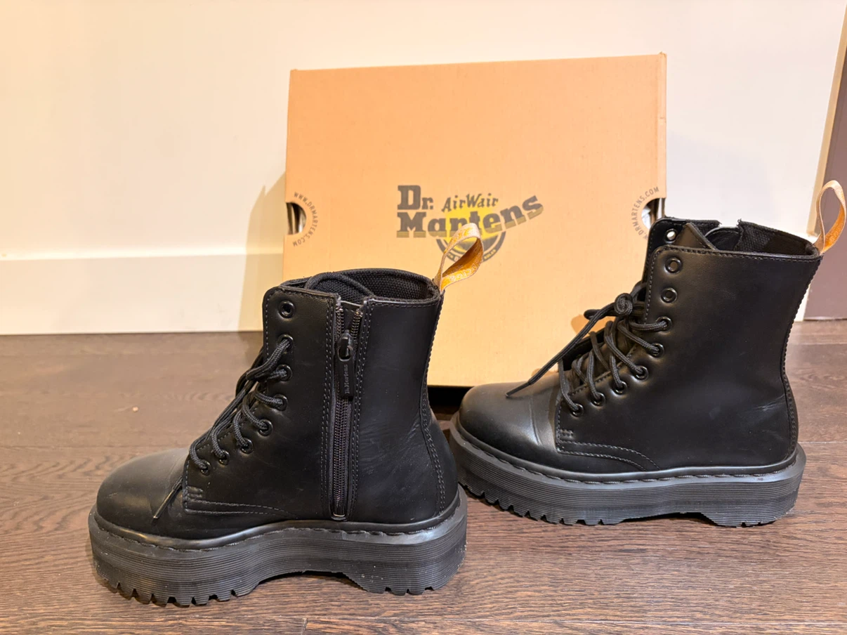Dr. Martens Black Vegan Jadon II Mono Platform Boots - photo 2